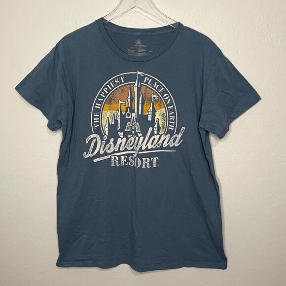 Disneyland Resort Blue Graphic Short Sleeve T-Shirt XL Unisex - Picture 1 of 4